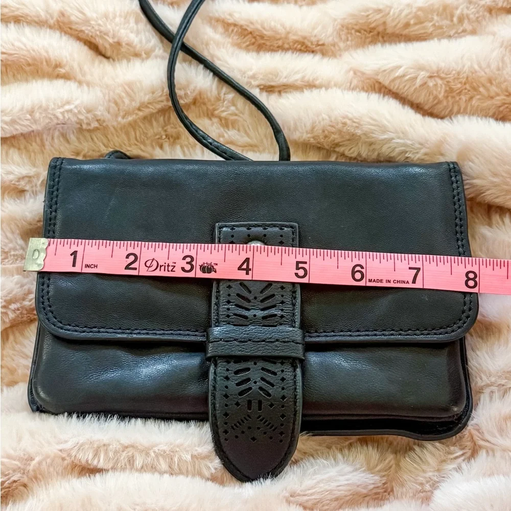 Lucky Brand Black Leather Crossbody Bag